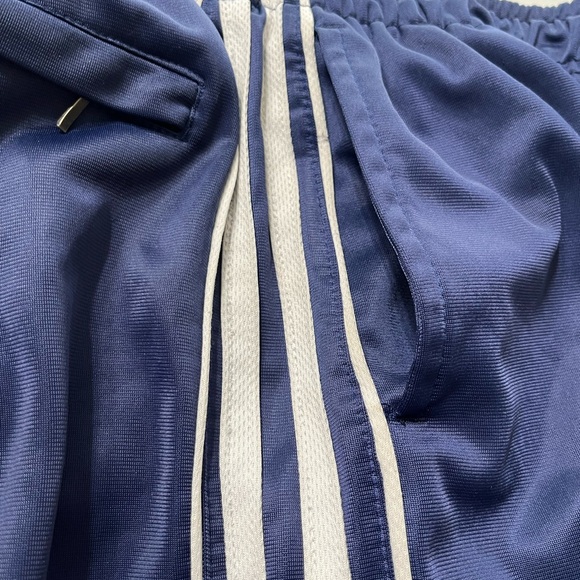 MIK Small Joggers Track Pants Blue 3 White Lines Elastic Waist, 3 - Picture 3 of 9